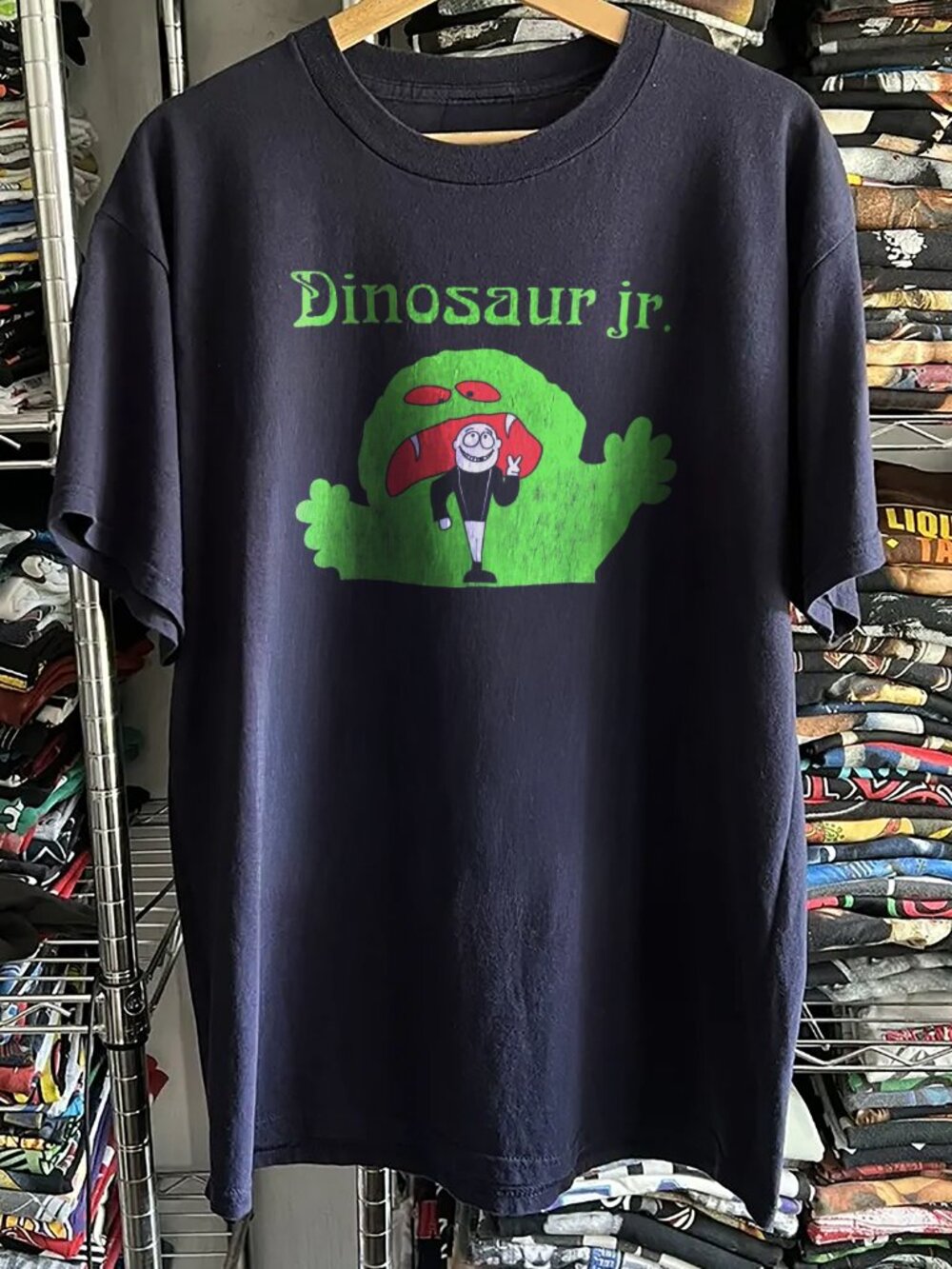 Rare Dinosaur Jr Monster Washed Navy Tee